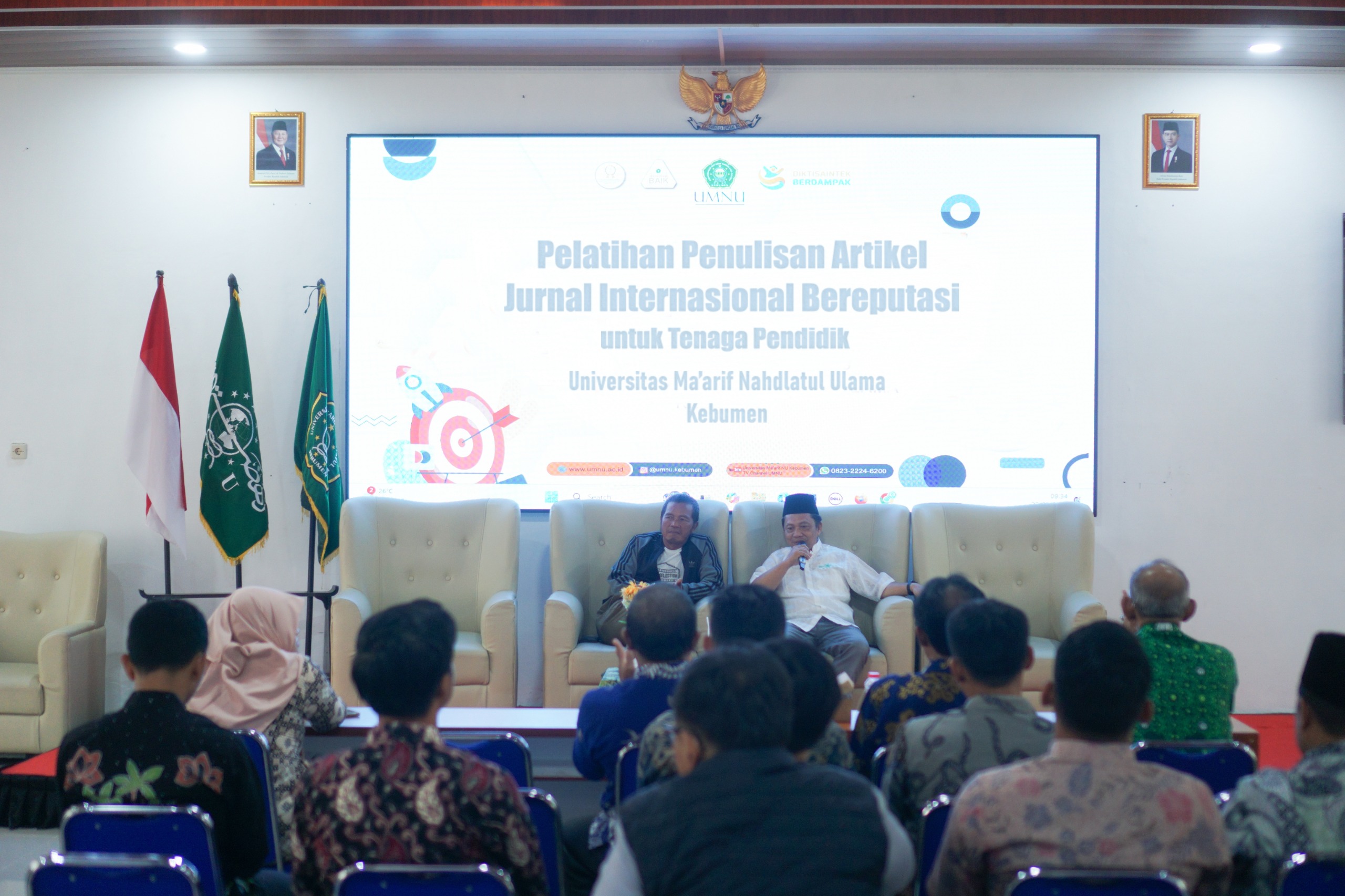 Meningkatkan Kualitas Penelitian dan Pengabdian, UMNU Kebumen Gelar Pelatihan Penulisan Artikel Jurnal Internasional Bereputasi