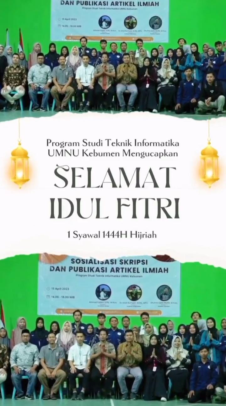 Hangatkan Silaturahmi di Hari Kemenangan, UMNU Kebumen Sampaikan Ucapan Idulfitri 1444 H