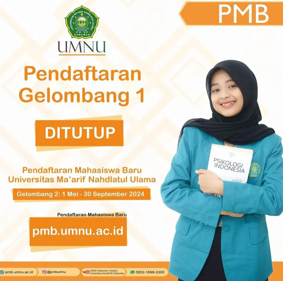 Gelombang 1 PMB UMNU Kebumen Ditutup, Kesempatan Berikutnya Menanti di Gelombang 2