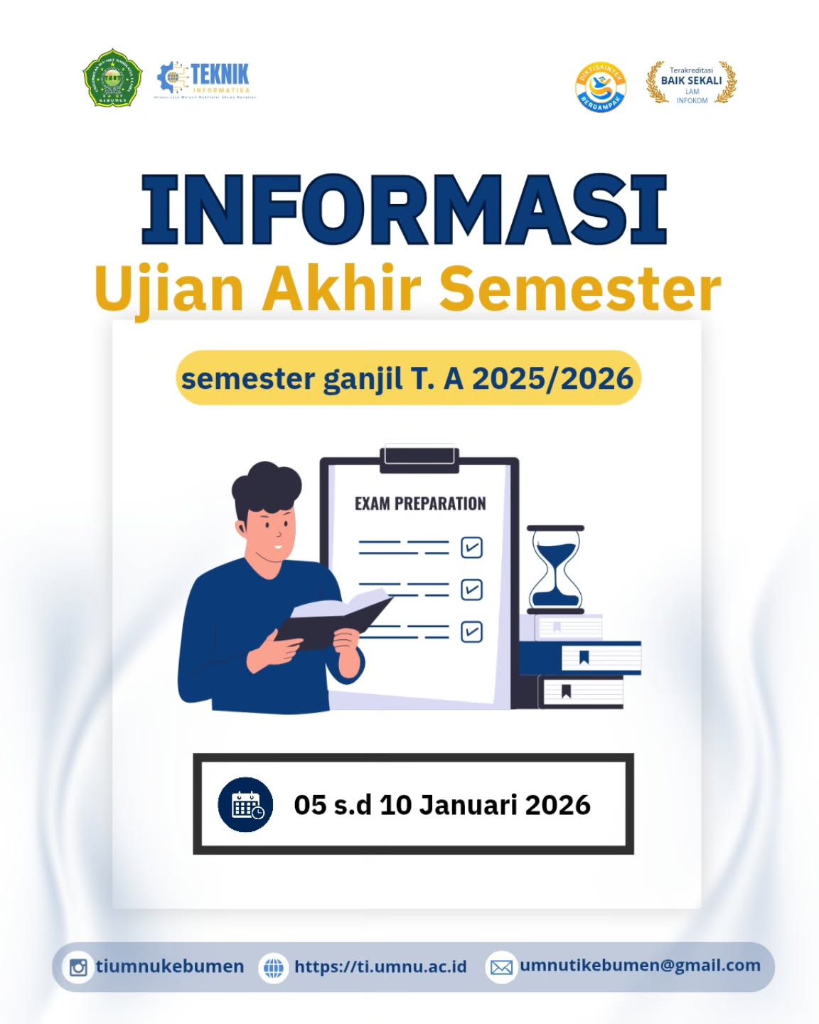 Siapkan Diri Raih Hasil Terbaik, UMNU Kebumen Gelar Ujian Akhir Semester 5–10 Januari 2026